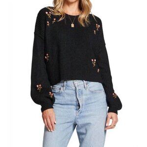 NEW SALTWATER LUXE charmed sweater in black